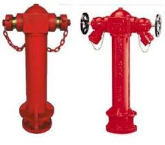 BS 750 Pillar fire hydrant with 2 landing valves