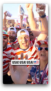 The @USMNT faithful continues the celebrations in the Bay Area after the huge win 🇺🇸