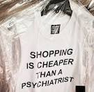 Shopping Is Cheaper Than A Psychiatrist Tank Top SKREENED