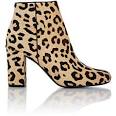 Leopard print booties