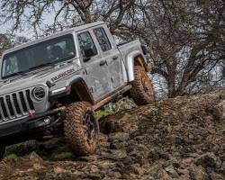 Jeep Gladiator Rubicon off-roading in the UAE