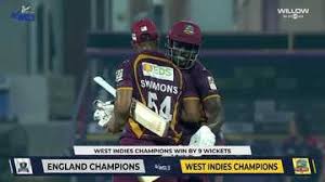 England Champions vs West Indies Champions Standings latest news photo (Cricbuzz)