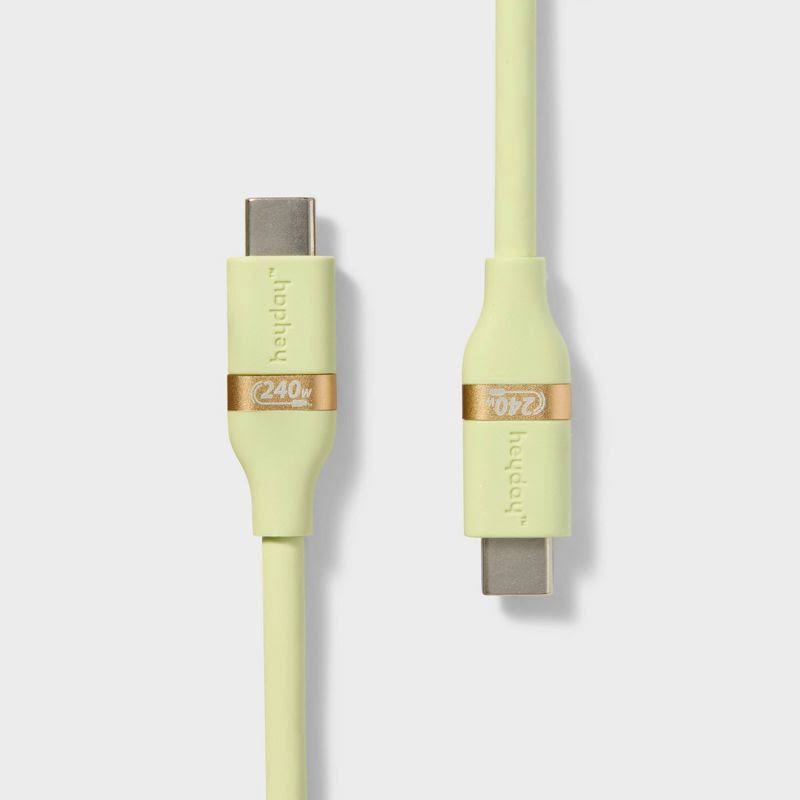 heyday 6' Usb-C To Usb-C Fast Charging Silicone Cable