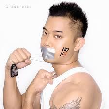 My name is Christopher Villanueva and I&#39;m a Marine posing for the NOH8 Campaign. One of the greatest right that this country allows us is the right to ... - 10762_medium