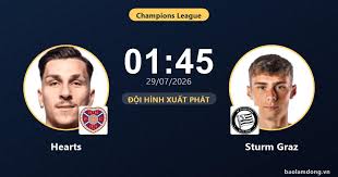 EN DIRECTO Hearts vs Sturm Graz: Alineaciones iniciales