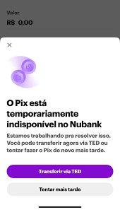 Pix fora do ar? Usuários relatam instabilidade na forma do pagamento nesta terça (24) | Economia | O Liberal