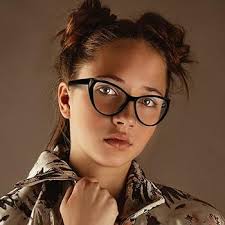 QECEPEI Blue Light Glasses Cateye Women Fake Eyeglasses Anti Eye Strain Computer Glasses Clear Lens