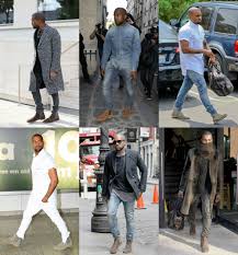 Image result for kanye chelsea boots