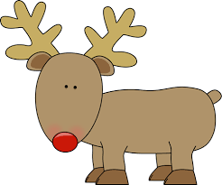 Image result for free clip art red nose reindeer