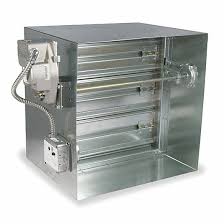 Dynamic, 120V AC, 9.75"H 21"L 10"W GalvStl Fire/Smke Dampr ...