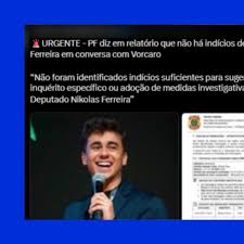 Imagem falsa de relatório da PF sobre Nikolas e Vorcaro foi gerada por inteligência artificial