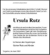 Ursula Rutz | Nordkurier Anzeigen
