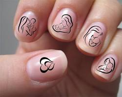 Image de Mother and Child Nail Art