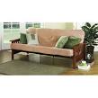 Better Homes Gardens Mission Wood Arm Futon, Heirloom Cherry