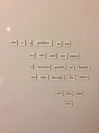 My wife didn&#39;t appreciate my fridge magnet poem.&quot; Hahahahaha... I ... via Relatably.com