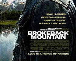 Brokeback Mountain (2005) passionate love movie poster