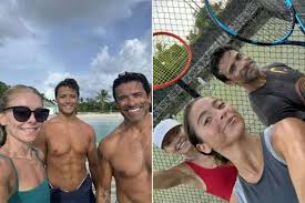 Kelly Ripa and Mark Consuelos' Son Joaquin Twins with Dad in Vacation Photos
