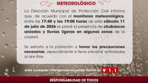 Protección Civil alerta por posibles lluvias ligeras en Tijuana la tarde de este sábado