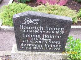 Grab von Helene Heinen (geb. Albers) (13.04.1914-05.03.1982 ... - pl221