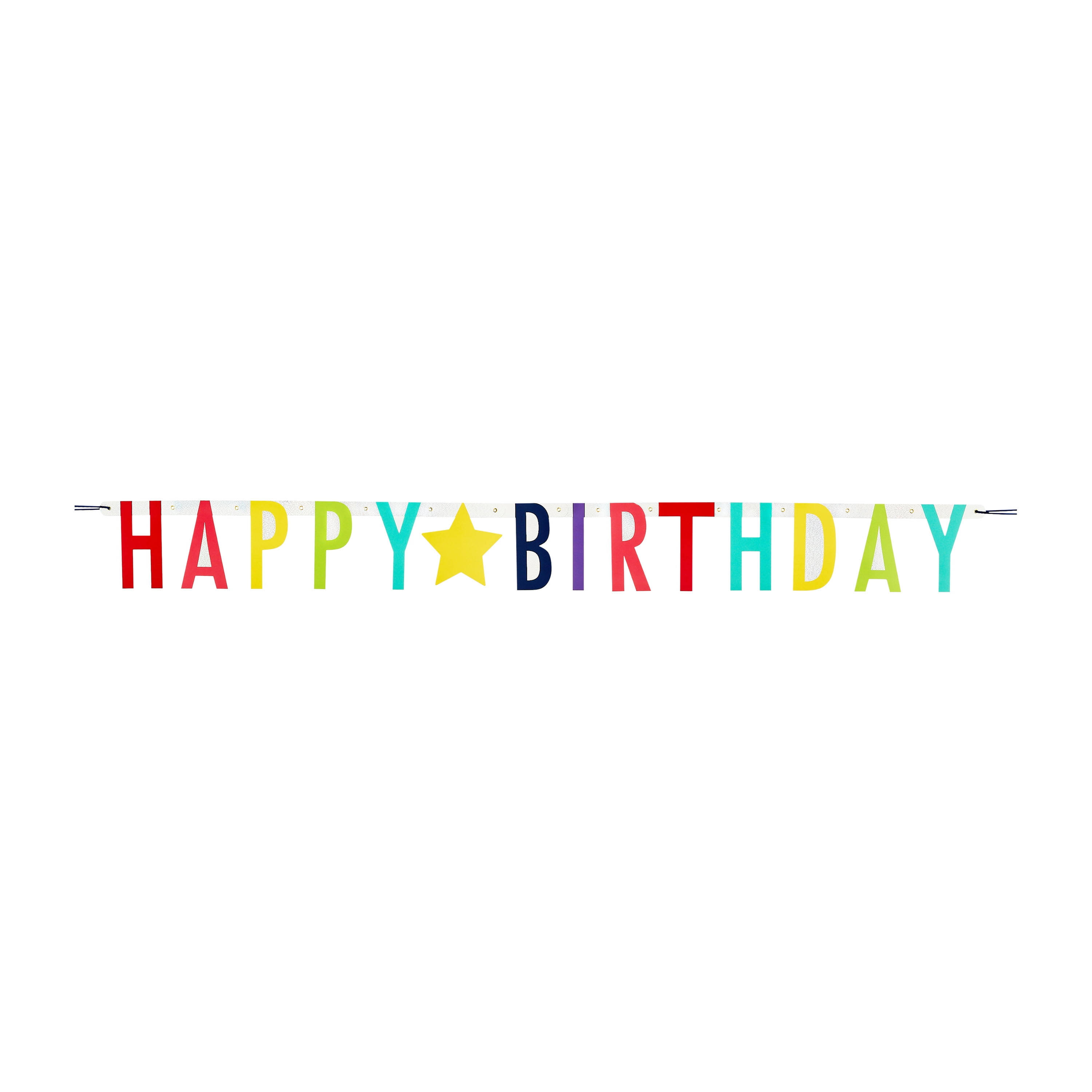 Multi-color Happy Birthday Paper Party Banner