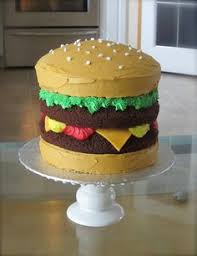 Résultat de recherche d'images pour "cheeseburger that looks like cake"