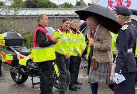Dingwall Royal Visit sees special moment for life-saving Blood Bikes volunteers — Inverness Courier