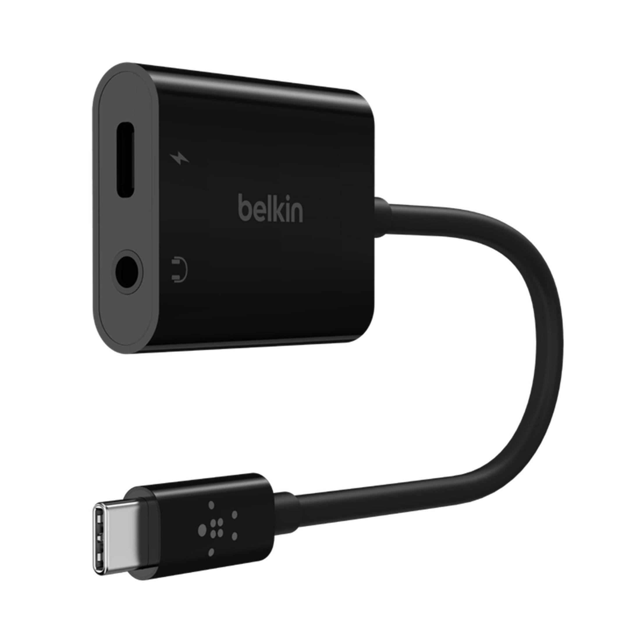 Belkin RockStar 3.5mm Audio + USB-C Charge Adapter