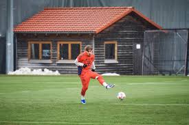 Overdrive: Bayern Munich’s Lennart Karl is balancing a wild life