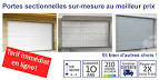 Porte garage sectionnelle sur mesure par