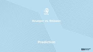 Krueger vs. Boisson Prediction at the Western & Southern Open – Thursday, August 13