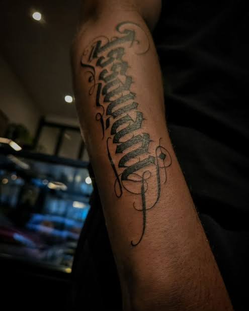 Gothic lettering, bold script & custom calligraphy work One thing ...