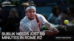 Highlights: Bublik dominates Baez in Rome 2026 opener