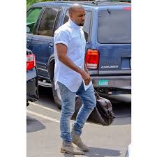 Image result for kanye chelsea boots
