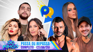 Veja a lista de convidados do "Passa ou Repassa" deste domingo (28/06/2026)