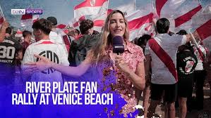 River Plate Fans Take Over Venice Beach Ahead of Monterrey Clash!
