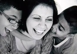 Samina Chaudhry was told to use ointment to cure a lump on her breast. Pictured with her sons Zeeshan, 13 and Usman, 11. Her devastated husband Mohammed is ... - article-2665035-1F03C8FA00000578-598_634x447