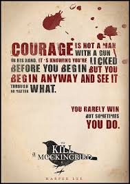 Courage is not a man with a gun in his hand. It&#39;s knowing you&#39;re ... via Relatably.com