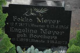 Grab von Fokko Meyer (19.09.1897-13.06.1966), Friedhof Steenfelde