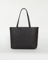 THE BELLAGIO large tote in soft grained Italian Black leather – MODHER