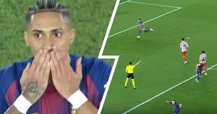 Raphinha shows veins of ice by coolly converting penalty vs Atletico Madrid - Fermin Lopez's passionate celebration spotted