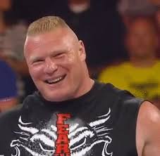 Image result for brock smiles at undertaker