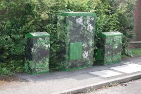 Unsightly Horsham broadband boxes 'disguised' as shrubbery