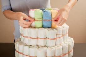 Image result for how to make diaper cake