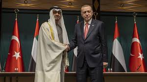 الرئيس التركي يبحث مع نظيره الإماراتي تعزيز العلاقات وفرص التعاون بين البلدين