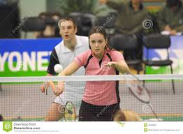 Badminton - Martyn Lewis WAL, Emma-Maurer SCO Stockfotos - Bild ...