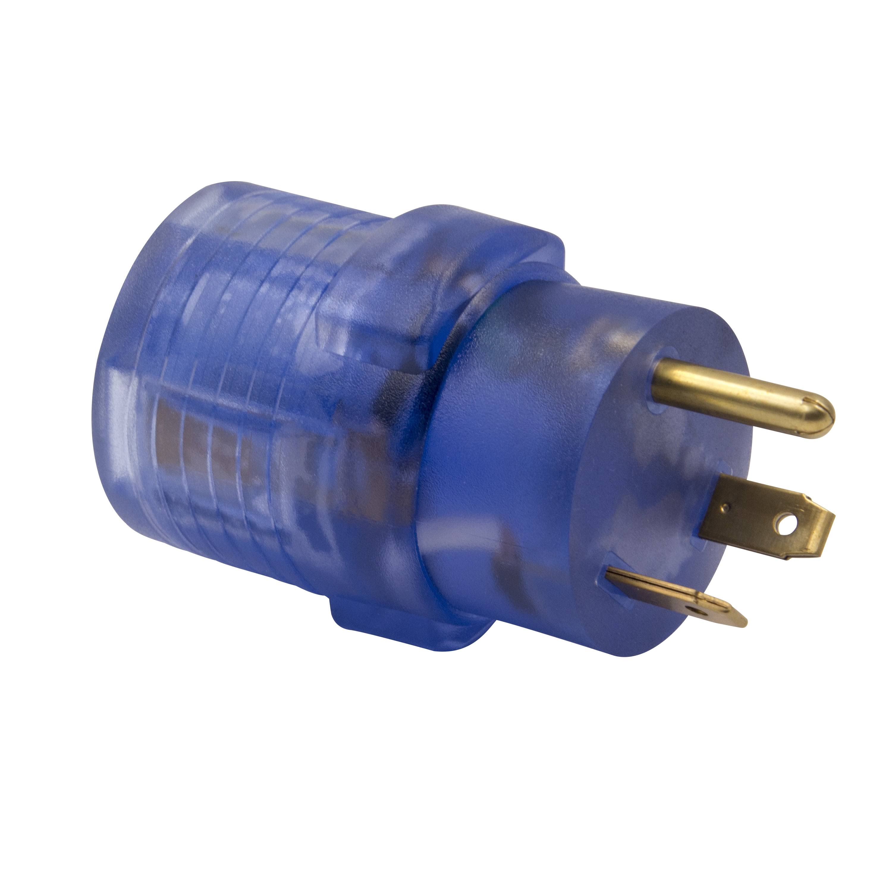 Auto Drive 30 to 50-Amp Universal RV Power Adapter with Light