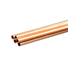 Round Copper Tube: 4mm OD x 0.36mm Wall x 1 Meter Long ...