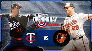 Twins vs Orioles Opening Day matchup 2026