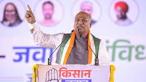 Corporates coming to loot resources, Modi, Shah supporting them: Kharge in Chhattisgarh