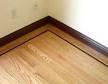 Hardwood floor borders